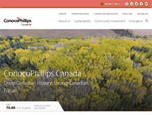 Tablet Screenshot of conocophillips.ca